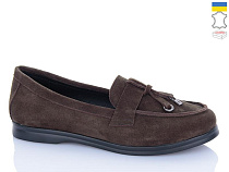 Туфли Sali B8 шоколад з чор-п. в магазине Фонтан Обуви