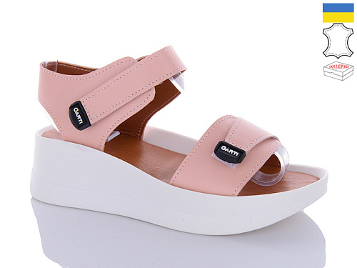 Босоножки Garti 0196 пудра шкіра-old-1 в магазине Фонтан Обуви