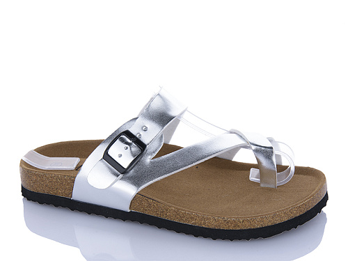 Шлепанцы Minghong 2503 silver в магазине Фонтан Обуви