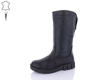 Сапоги Qq Shoes 436 black (36-42) в магазине Фонтан Обуви