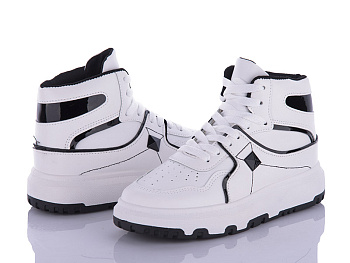Ботинки Aba BK72 white-black в магазине Фонтан Обуви