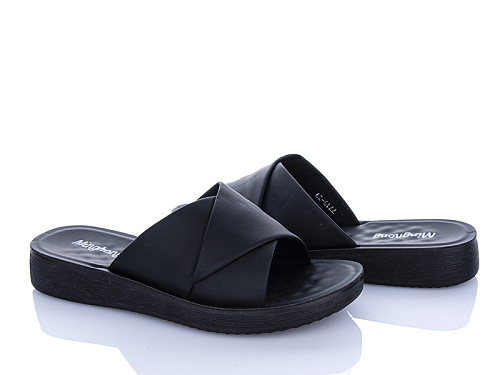 Шлепанцы Minghong 7719 black в магазине Фонтан Обуви