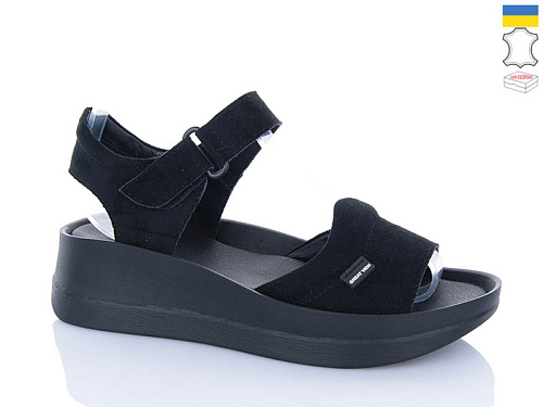 Босоножки Sali 261 чорний з чор-п. в магазине Фонтан Обуви