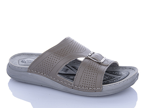 Шлепанцы Oskar 01-36 сірий в магазине Фонтан Обуви