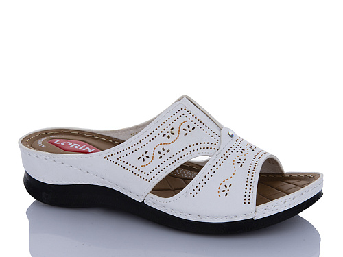 Шлепанцы Sali One 013-37 білий в магазине Фонтан Обуви