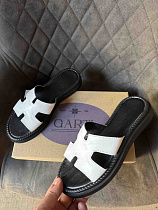 Шлепанцы 2594 біла шкіра в магазине Фонтан Обуви