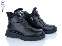 Ботинки Mona Liza 203 чорний в магазине Фонтан Обуви