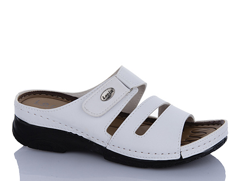 Шлепанцы Sali One 57-27 білий в магазине Фонтан Обуви