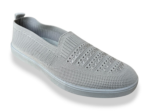 Слипоны Rai Shoes F06-019 сірий в магазине Фонтан Обуви