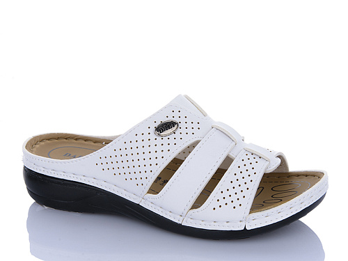 Шлепанцы Sali One 1007 білий в магазине Фонтан Обуви