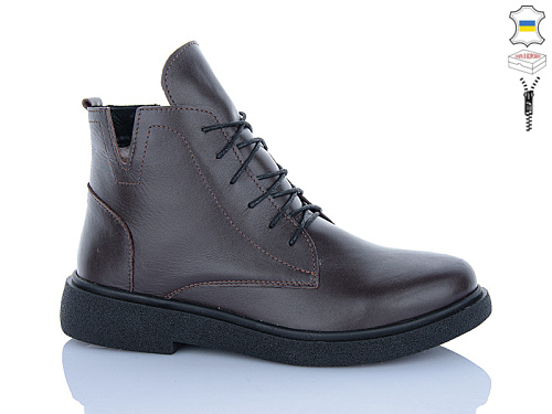 Ботинки Sali 3-1 коричневий к чор-п.зима в магазине Фонтан Обуви