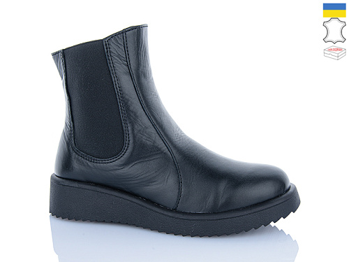 Ботинки Sali 88 чорний к чор-п.зима в магазине Фонтан Обуви