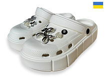 Кроксы Rai Shoes 152-2-6 білий в магазине Фонтан Обуви