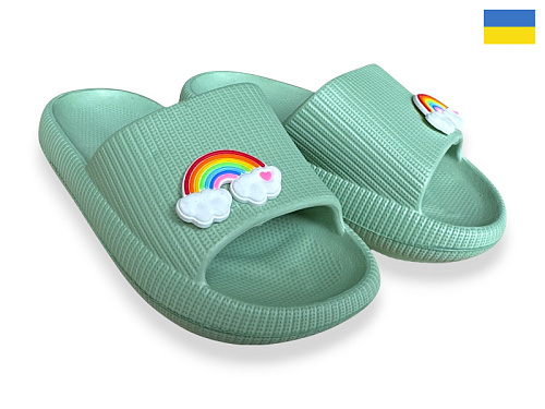 Шлепанцы Rai Shoes 022 оливка в магазине Фонтан Обуви