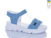Босоножки Sali 1708-1 блакитний з біл-п. в магазине Фонтан Обуви