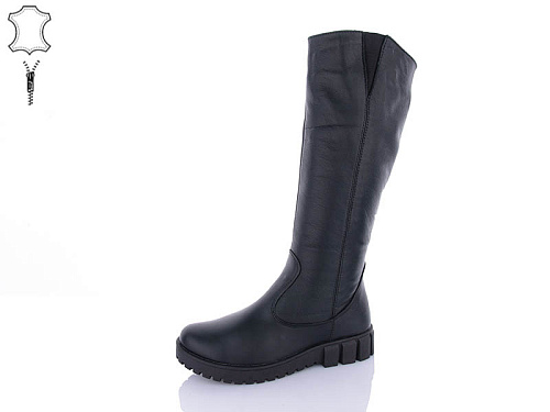 Сапоги Qq Shoes 241 black в магазине Фонтан Обуви