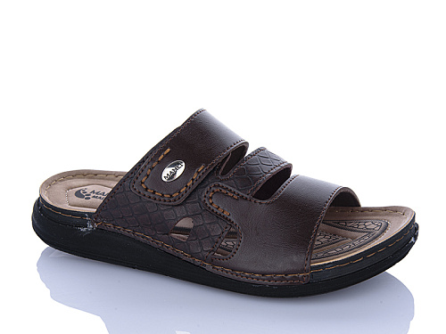 Шлепанцы Oskar 01-47 коричневий в магазине Фонтан Обуви