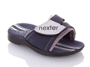Шлепанцы Nexter H07 navy-grey в магазине Фонтан Обуви