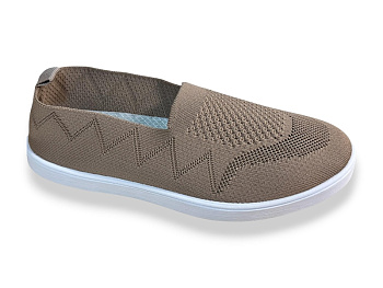 Слипоны Rai Shoes F08-020 св.коричневий в магазине Фонтан Обуви