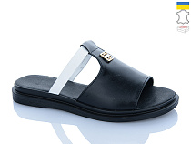 Шлепанцы Sali 14 чор-білий к чор-п. в магазине Фонтан Обуви