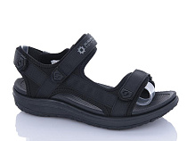 Босоножки Okshoes 1638-1 black в магазине Фонтан Обуви