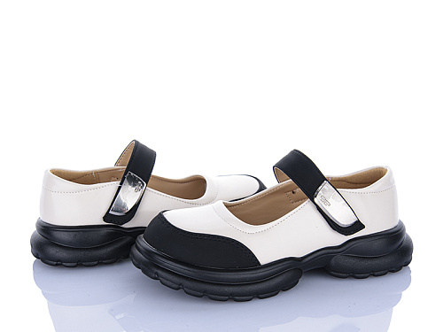 Туфли Clibee AD621 beige-black в магазине Фонтан Обуви