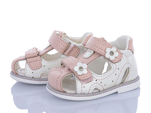 Босоножки Clibee RF273 white-pink в магазине Фонтан Обуви