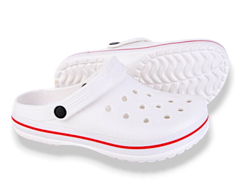 Кроксы Slipers 234 білий в магазине Фонтан Обуви