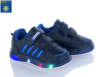 Кроссовки Viktoria AC001-2-4 navy-r.blue LED в магазине Фонтан Обуви