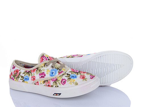 Кеды Shoesviento SX квіти в магазине Фонтан Обуви