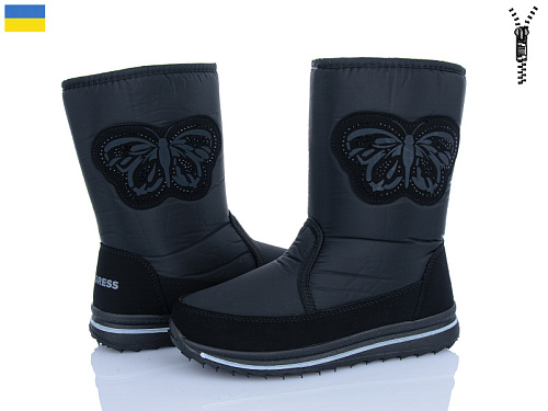 Дутики Paolla 3133 чорний в магазине Фонтан Обуви