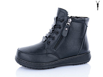 Ботинки Aba 60922 black в магазине Фонтан Обуви