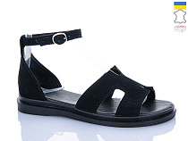 Босоножки Garti 0192 чорний замш в магазине Фонтан Обуви