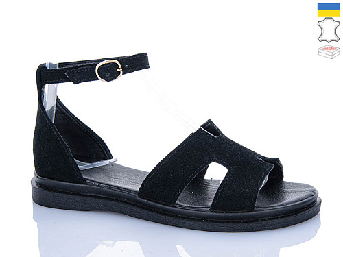 Босоножки Garti 0192 чорний замш в магазине Фонтан Обуви