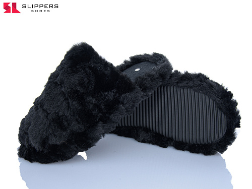 Тапочки Slipers V1 black в магазине Фонтан Обуви