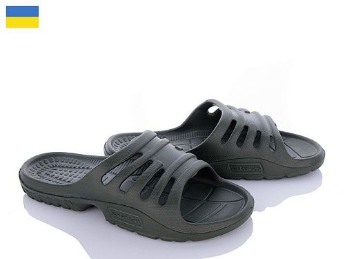 Шлепанцы Vladimir DS П01 т.зелений в магазине Фонтан Обуви