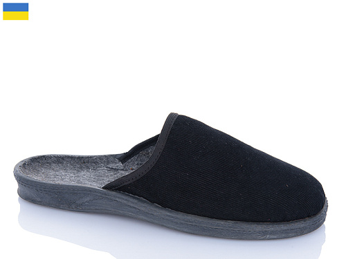 Тапочки Успіх IF T01 чорний в магазине Фонтан Обуви