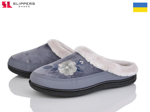 Тапочки Slipers T01 сірий в магазине Фонтан Обуви