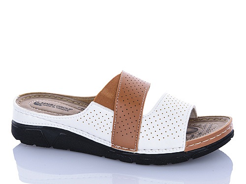 Шлепанцы Sali One 203-43 коричневий в магазине Фонтан Обуви