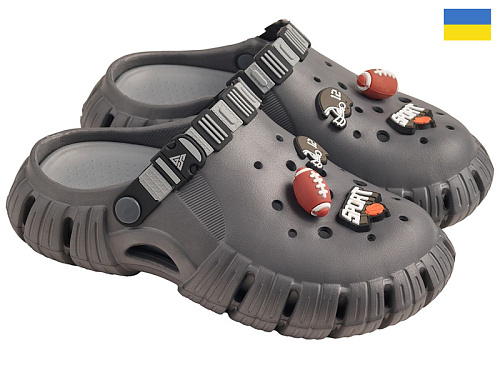 Кроксы Rai Shoes DS770 графіт в магазине Фонтан Обуви