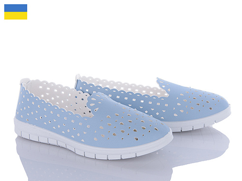 Туфли Lvovbaza B&R Ж16 блакитний в магазине Фонтан Обуви