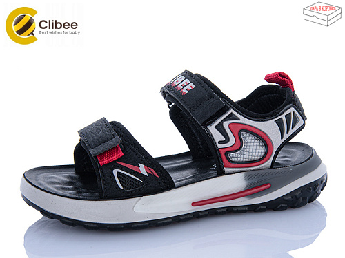 Босоножки Clibee-Apawwa ZC2311-1 black-red в магазине Фонтан Обуви