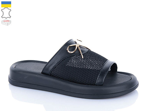 Шлепанцы Sali 229 чорний к чор-п. в магазине Фонтан Обуви