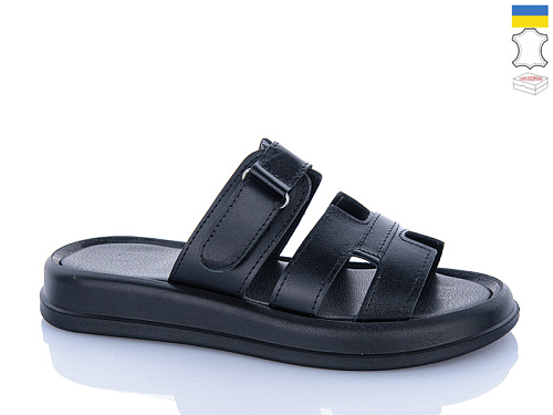 Шлепанцы Sali 5-1 чорний к чор-п. в магазине Фонтан Обуви