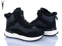 Ботинки Baolikang 8711 black в магазине Фонтан Обуви