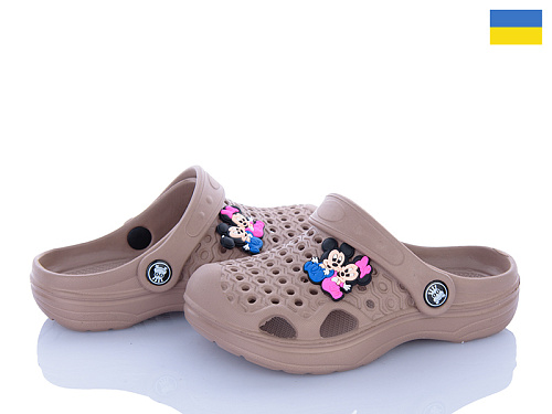 Кроксы Golden Lion 777-020 мокко в магазине Фонтан Обуви