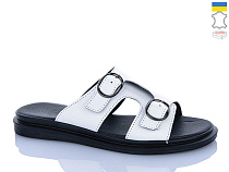 Шлепанцы Sali 112 білий чор-п. в магазине Фонтан Обуви