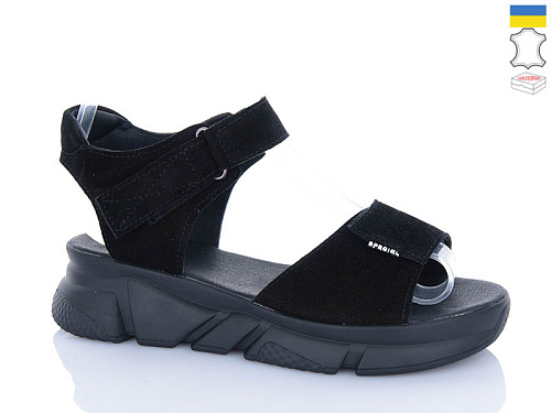 Босоножки Sali 1707-1 чорний з чор-п. в магазине Фонтан Обуви