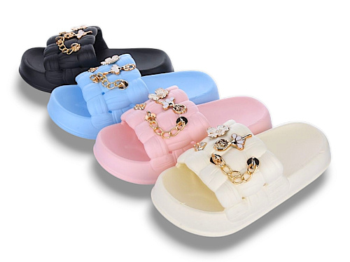 Шлепанцы Sanlin2 D656-1 mix в магазине Фонтан Обуви