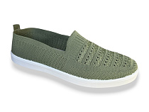 Слипоны Rai Shoes F06-021 св.зелений в магазине Фонтан Обуви